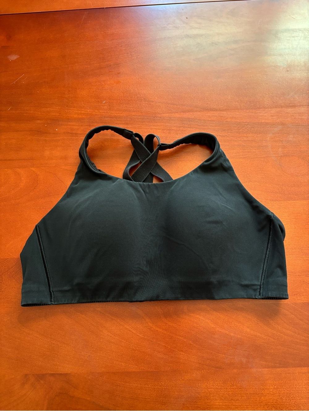 Lululemon athletica Black High-Neck Cross-Back Sports Bra